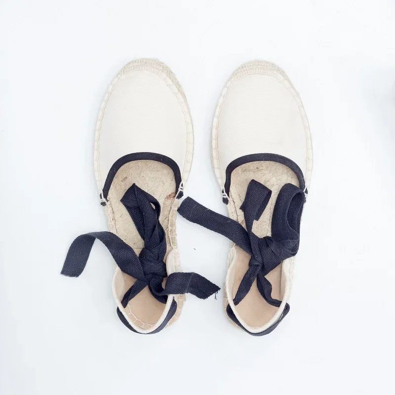 BEYARNE New Fashion Casual Women  New Arrival Black Retro Vintage Ladies Womens Casual Espadrilles  Larger Size Breat Shoes