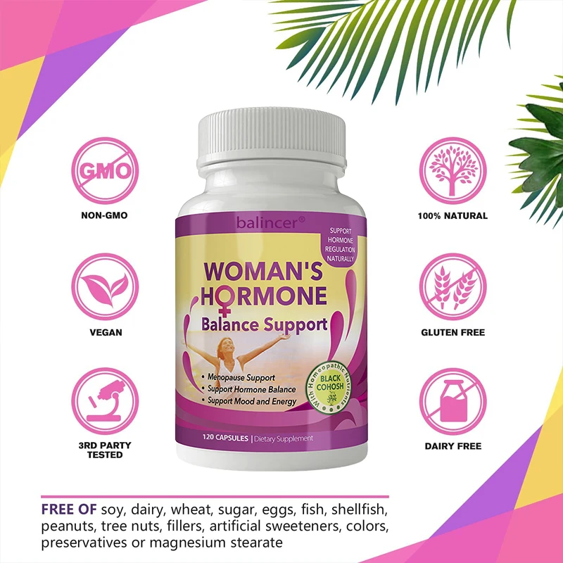 Estrogen Supplement for Women To Support Female Hormone Balance and Healthy Ovarian Function, Enhancing Mood and Energy