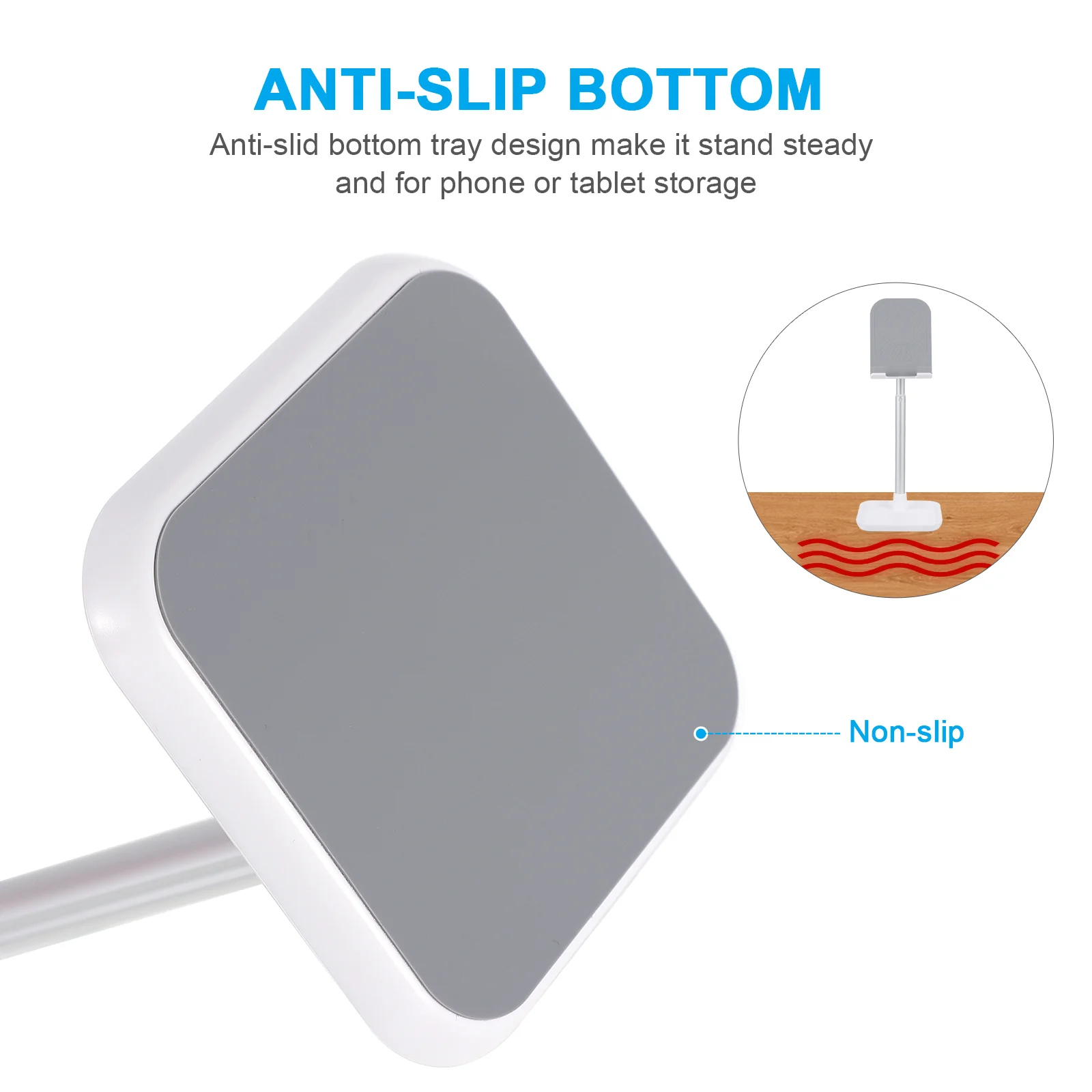 Aluminium Alloy Phone Bracket Stand Desk Holder Support Dust Plug Shrinkable Live Stream Compatible Smartphones Tablet Practical