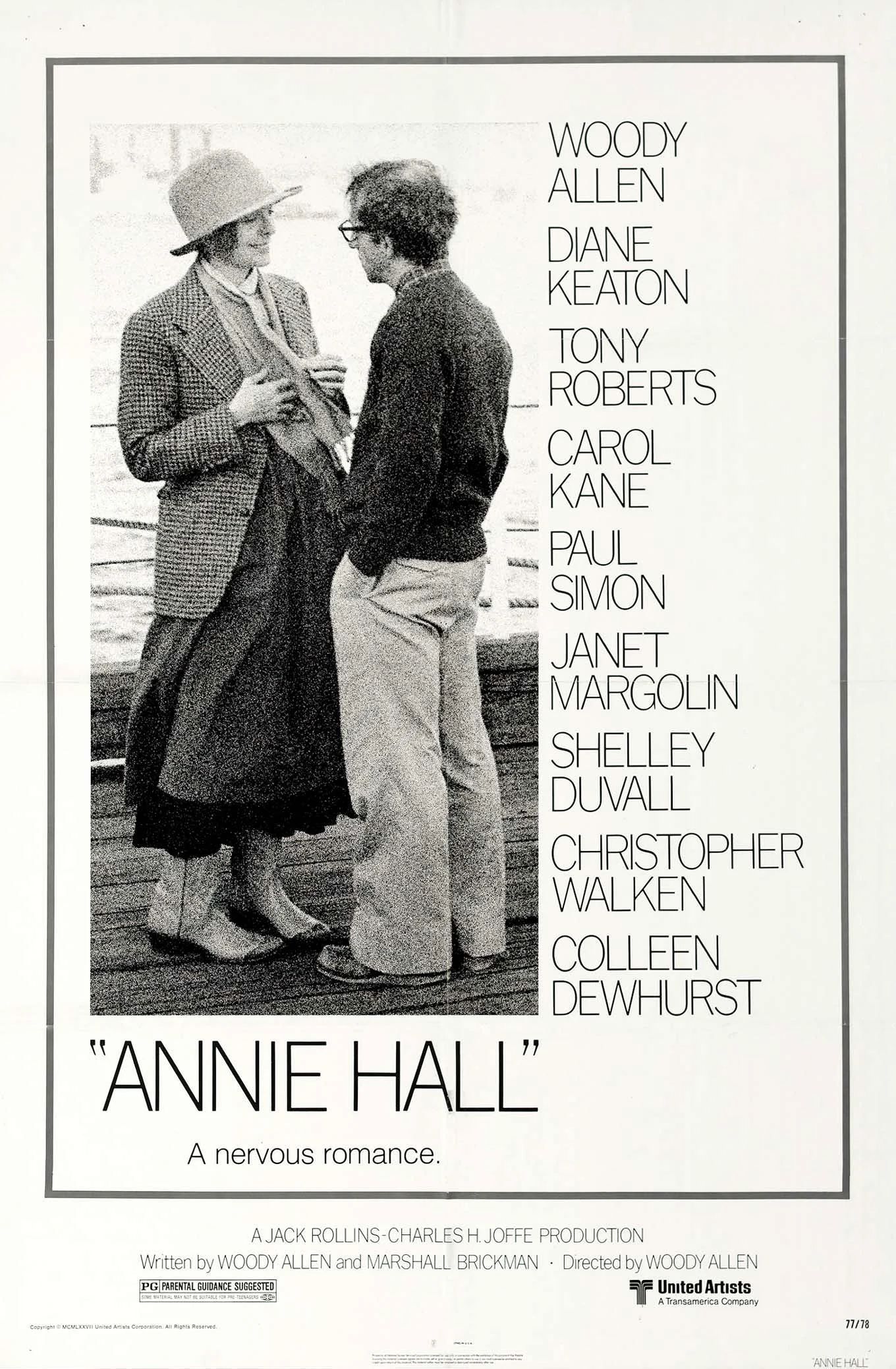 Hot Rare Movie Annie Hall (1977)  Art SILK POSTER Wall Art Home Decorative painting