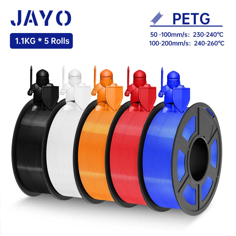 Filament PETG 5 Rollen 1,1kg/Rolle 100% blasenfrei