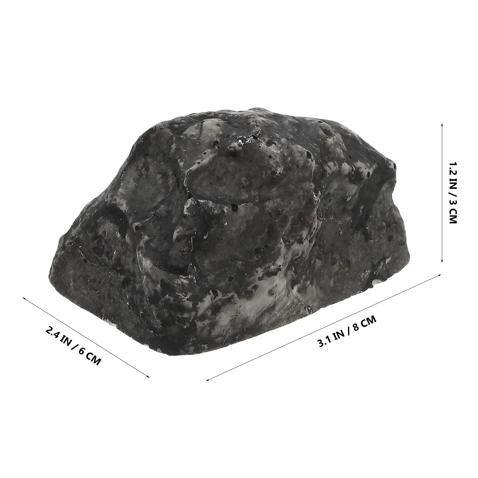 Caja de llaves de resina tipo piedra, estuche de almacenamiento oculto, colgador de llaves de piedra Artificial (cubierta de piedra + tapón)