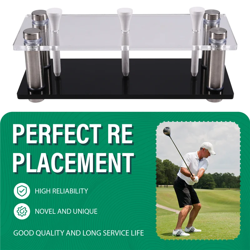

Аксессуары для гольфа YHOLI-Golf. Акриловая подставка для мяча для гольфа. Вмещает 3 мяча для гольфа. В комплект входят 3 футболки для гольфа.