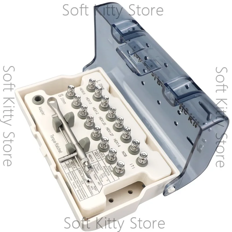 Dental Implant Restoration Tool Kit Dental Equipment Dentistry Universal Implantology Torque Screwdrivers Wrench 10-70NCM