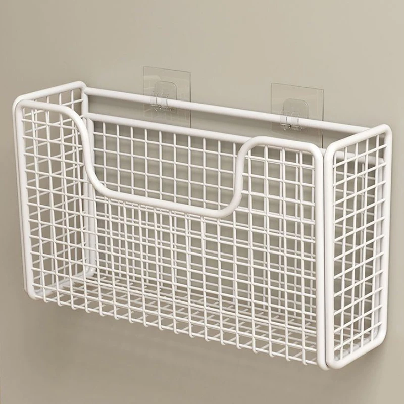 Image of Punch-freies Küche Schrank Tür Lagerung Box Eisen Rack Wand Schrank Kunststoff Wrap Rack Badezimmer Kühlschrank Rack