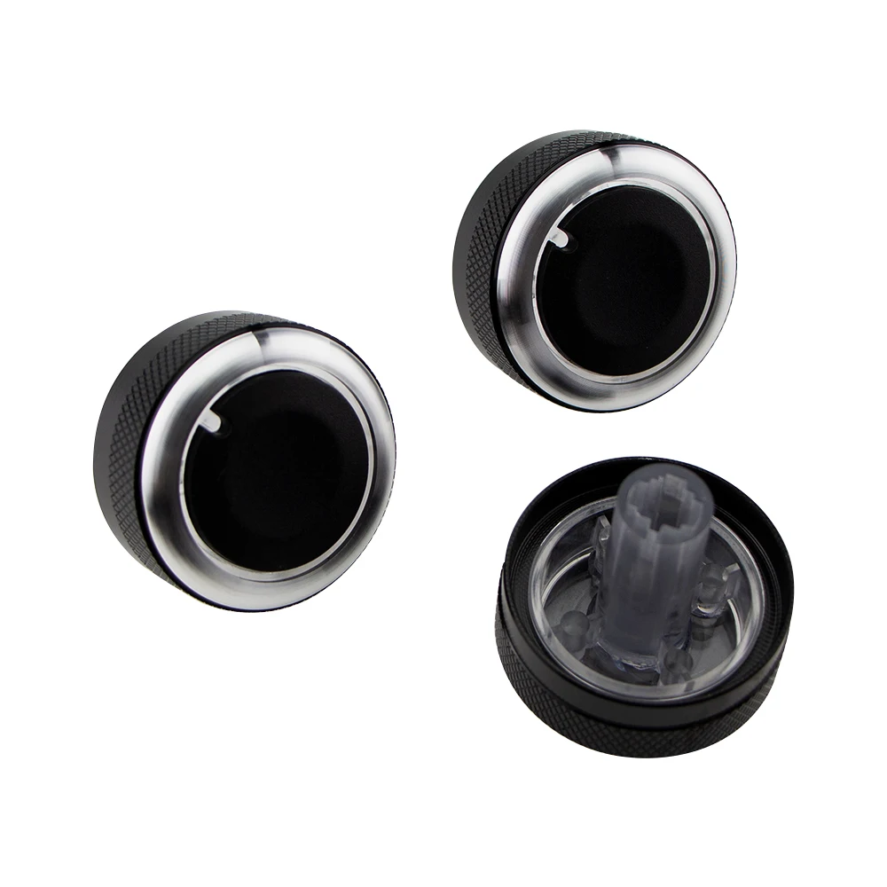 3PCS For Mazda 3 BL 2010 - 2013 Air Conditioning Knob AC Knob Heat Control Switch Button Aluminum Alloy Accessories