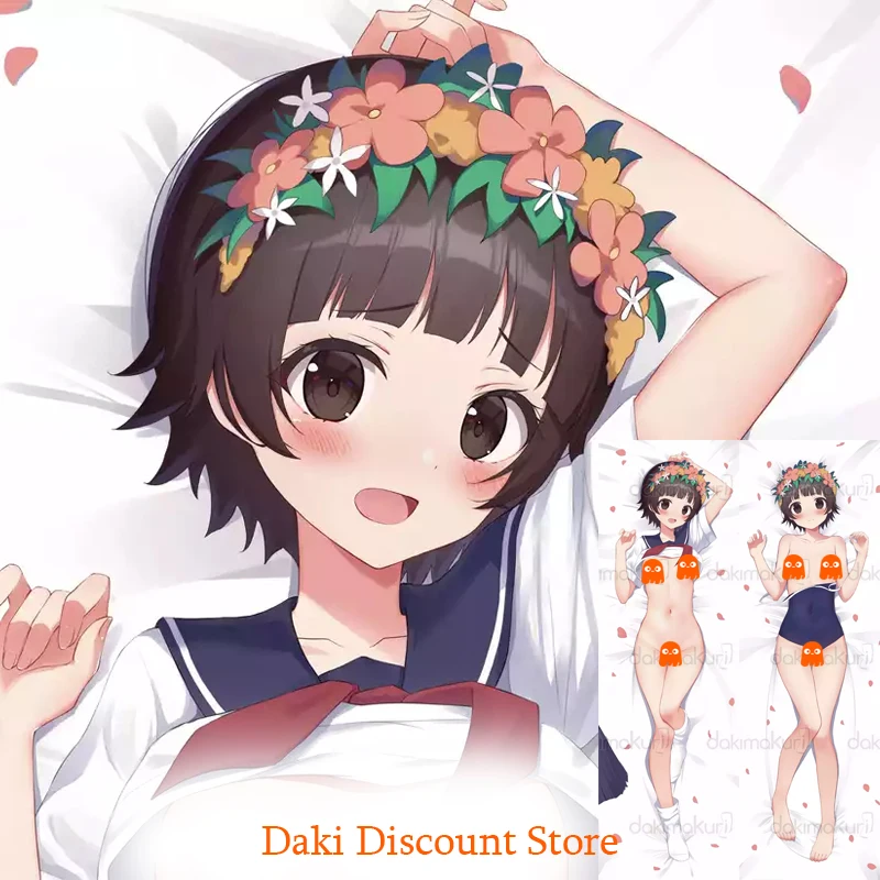 Dakimakura Anime Kazari Uiharu A Certain Scientific Railgun Double Sided Print Life Size Body Pillow Cover Pillowcase