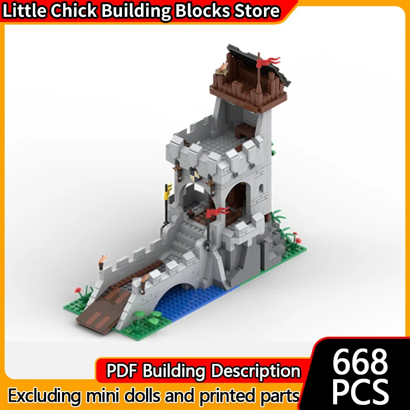 

Medieval Castle Model MOC Building Bricks Medieval Tower Castle Modular Technology Gifts Holiday Assemble Children Toys Suit