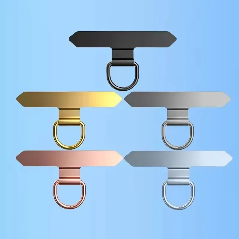 분실 방지 전화 끈 범용 교체 커넥터 테더 탭 클립 아이폰 용 금속 카드 패드 어댑터 삼성 보안 맞춤