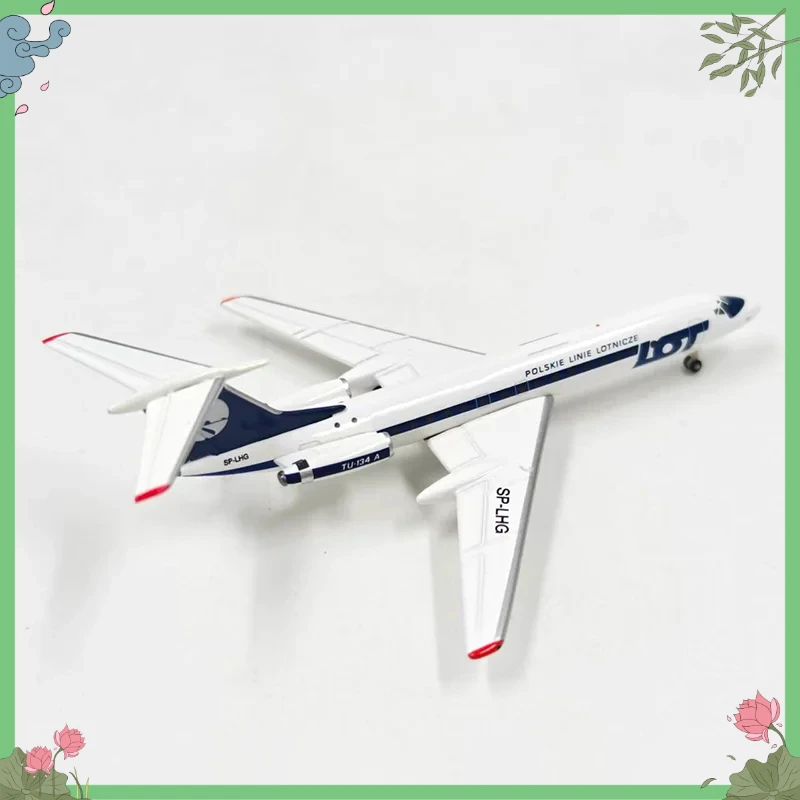 

herpa Diecast Alloy 1:500 Scale LOT Tupolev Tu-134A Airplane Model for Collection& Display & Gift