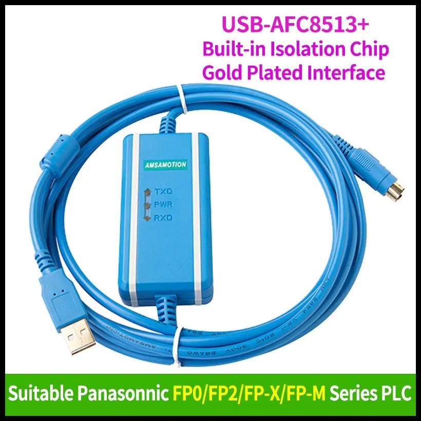 Cnc USB-AFC8513 Isoltaed Programmeerkabel Geschikt Panasonic FP0/FP2 FP-X/M Serie Plc Downloaden Lijn