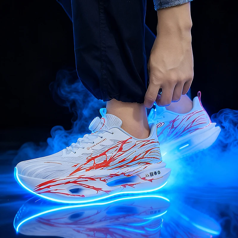 

Autumn/Winter Warmth-Insulated Unisex Rotating Buckle Running Shoes with Anti-Slip Shock Absorption and Dual Mesh Breathable Tra