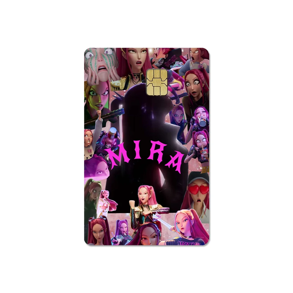 KPop Demon Hunters Credit Card Sticker Saja Boys HD Matte PVC Sticker Film Tape Skin for Card Debit Card Waterproof Sticker Gift