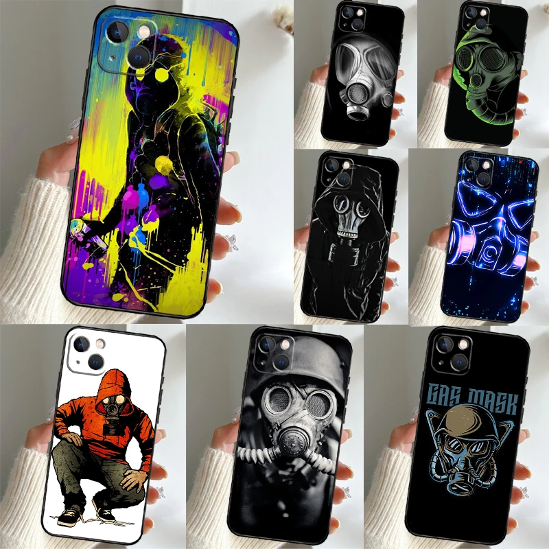 Gas Mask Case For Samsung Galaxy S26 S25 Ultra S23 S22 S21 S24 Ultra S10 S20 Plus S25 FE Phone Cover