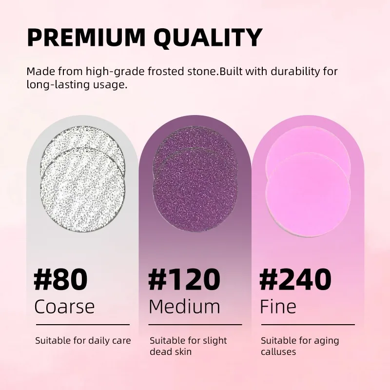 Multicolor 60-piece Nail Polishing Sanding Sheet Set Reusable Nail and Foot Care Pads with Replaceable Sanding Sheets