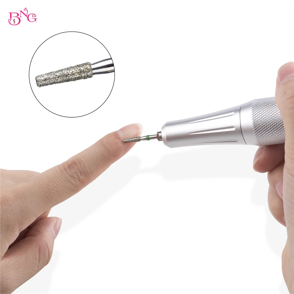 BNG colonna Diamond Burr Nail Drill Bits Rotary Russian Cuticle Bit Electric Manicure Drill Nails Accessories Tool