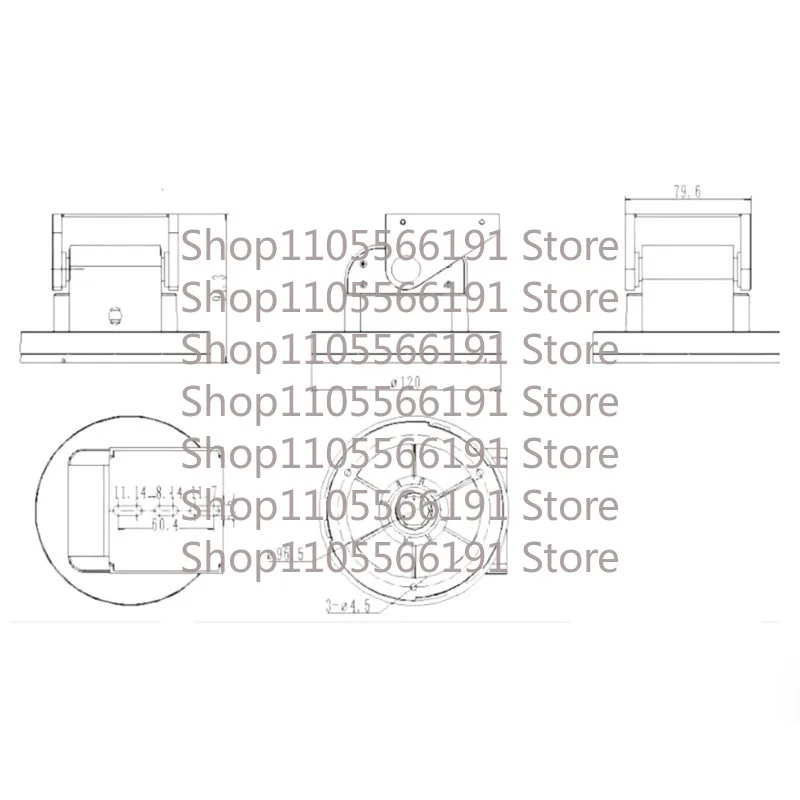 support-de-camera-ptz-a-suivi-automatique-rotation-bi-axiale-controle-rs485-pour-systemes-de-surveillance-de-securite