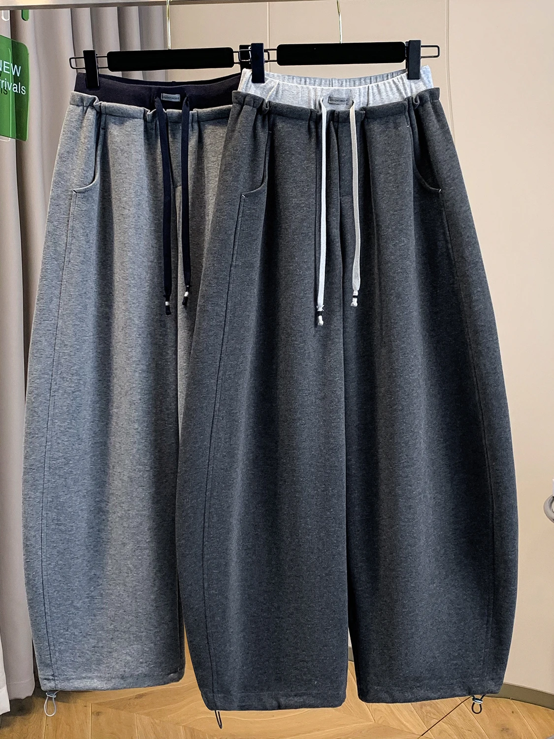 

Повседневные женские брюки с высокой талией, осенне-зимние, новые, с цветными вставками, прямые, утягивающие, из дышащего хлопка