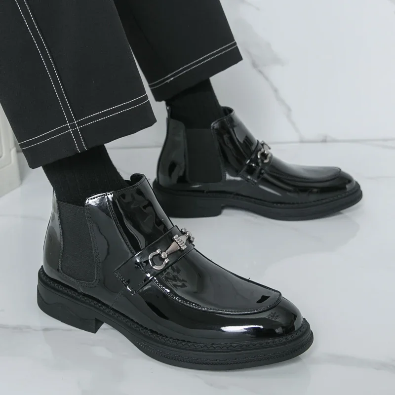 

High Quality Mens Boots British High-end Men Boots Fashion Luxury Designer Mens Boot Waterproof Leather Motorcycle Boots for Men