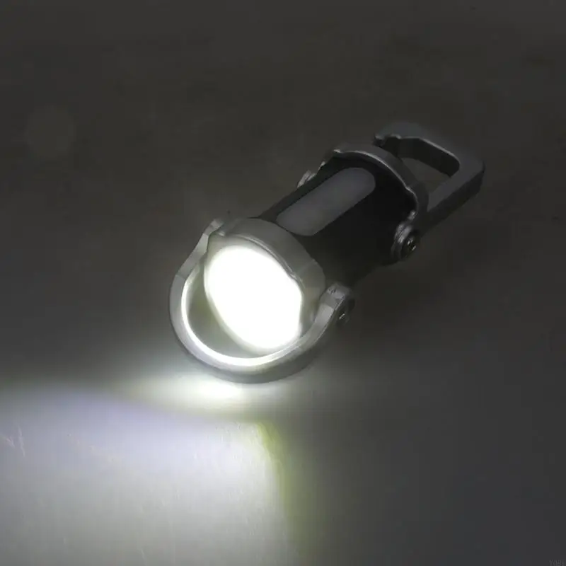 LED Flashlights Keychain Light USB Rechargeable Pocket Torches for Searching Hiking Y08E