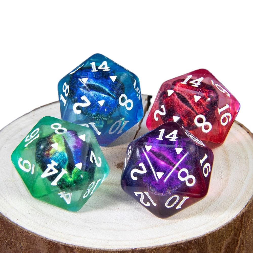 

1 шт. D20 игральные кости Dragon Eye многогранные игральные кости ролевые игры вечерние настольные развлекательные игры