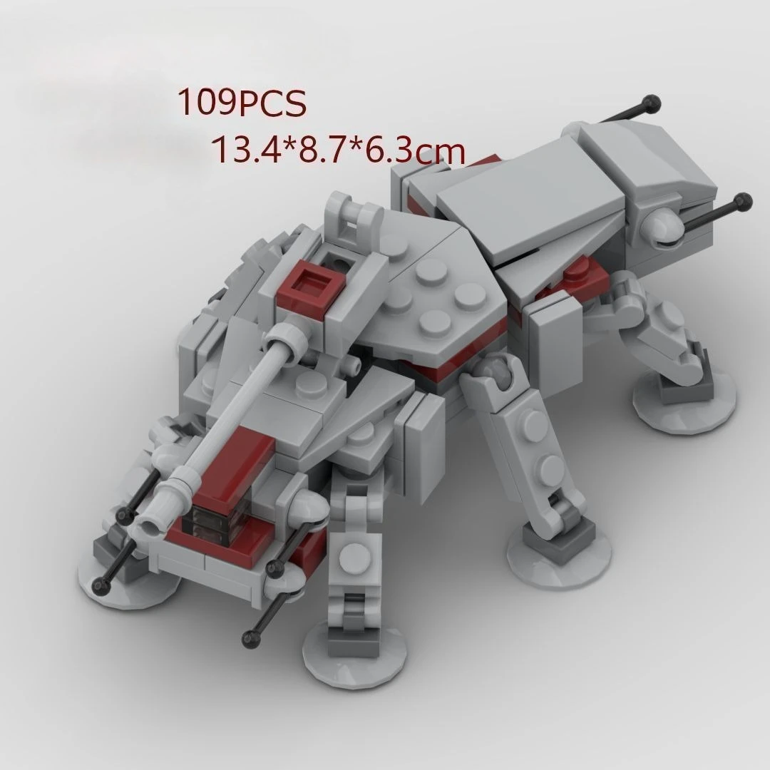 

MOC Mini All-terrain Tactical Strike Walker Building Block Model Creative DIY Hobby Collecting Bricks Children Assemble