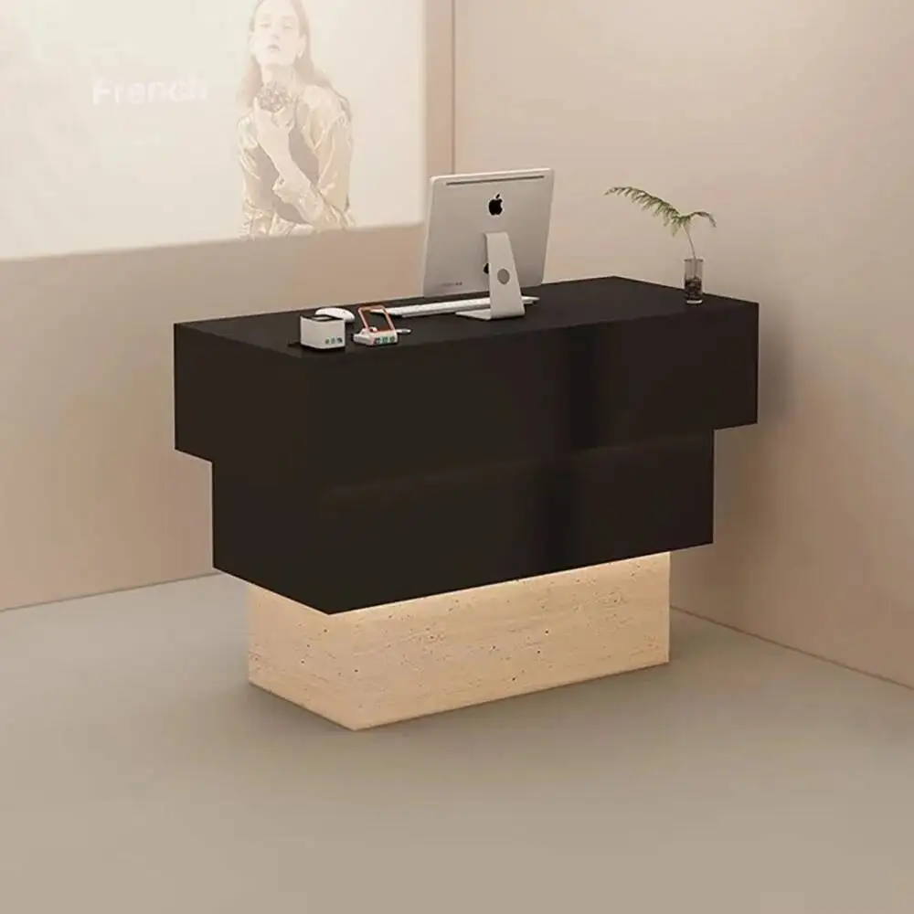 مكتب سوبر ماركت مكاتب الاستقبال مخزن تصميم بسيط نمط مكتب أمامي فاخر منصة مشروبات صالون Mostrador Negocio الأثاث