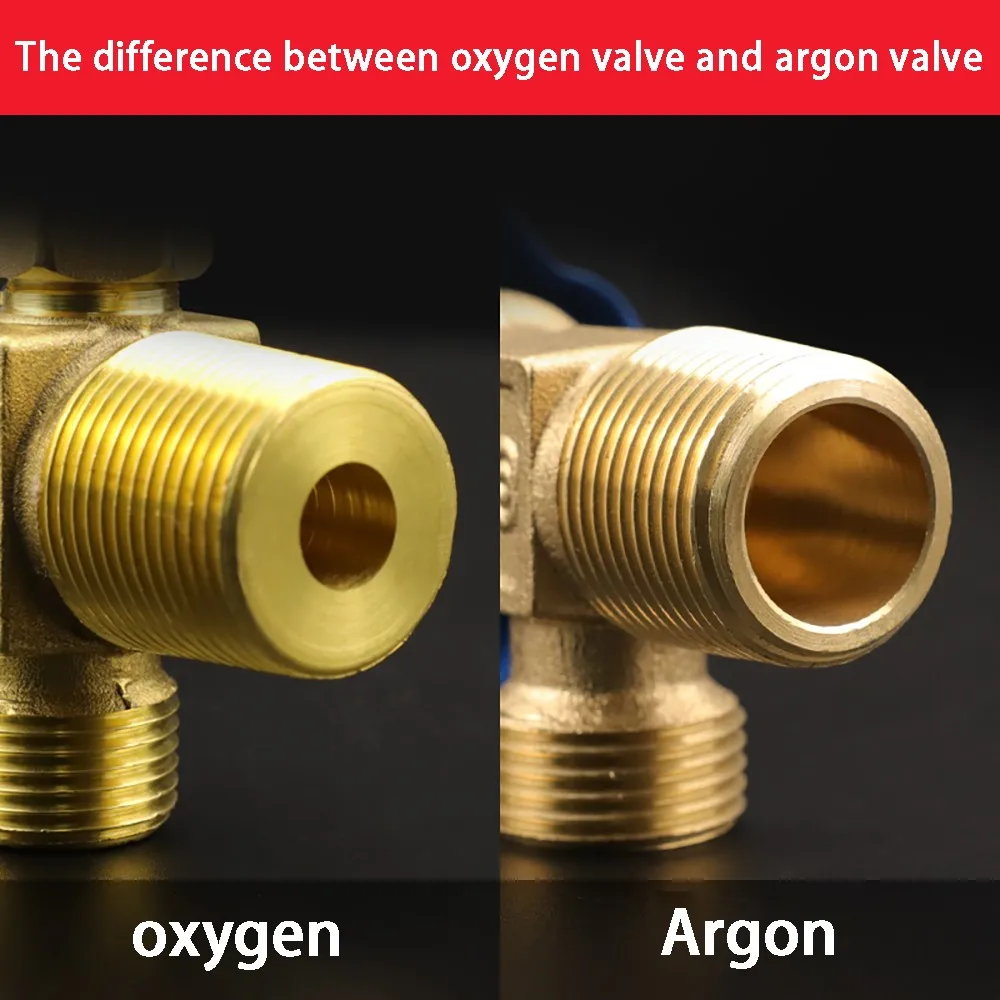 WP-15 Argon Cylinder Valve Switch Size Teeth Fine and Coarse QF-2 Oxygen Cylinder Safety Valve National Standard Full Copper Hea