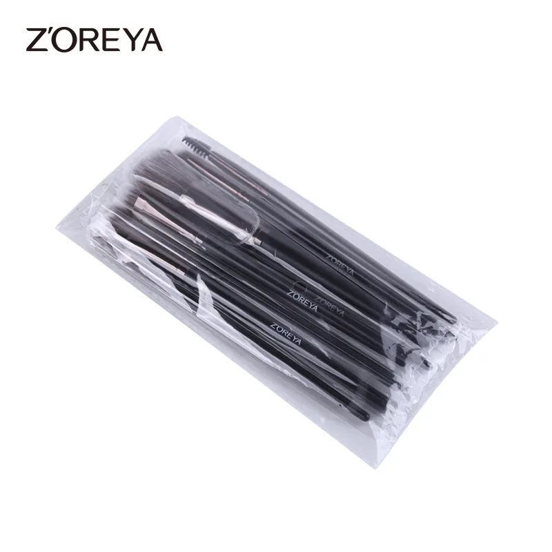 Zoerya Beauty Tools Storage Bag Eyelash Roll Eye Shadow Powder 12 Pieces Makeup Brush Set