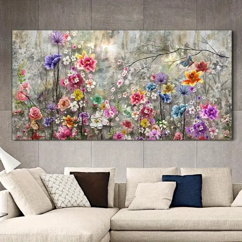 1pc frameless Canvas Painting 1pc Canvas Poster, Modern Art, Abstract Painting Large Wall Art Colorful Canvas Decorative Picture