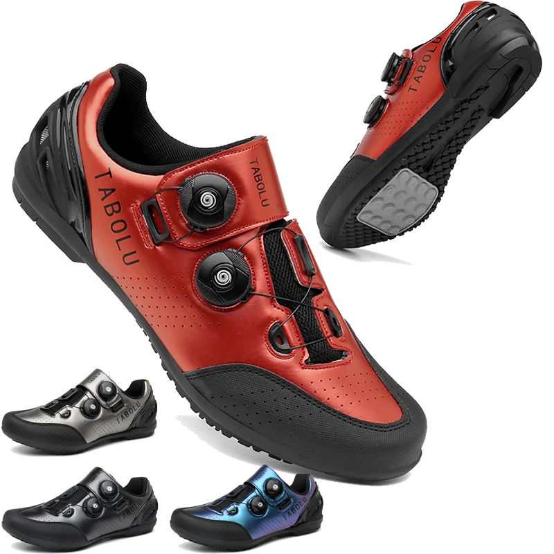 

Мужские и женские велосипедные туфли на резиновой подошве, нескользящие нескользящие велосипедные туфли на резиновой подошве