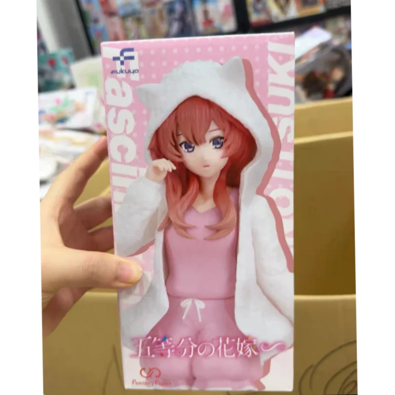 

Оригинальная толстовка Fukuya The Quintessential Quintuplets Nakano Ichika Nino Miku с кошачьими ушками, ПВХ, 19 см, аниме-фигурки, модель игрушки