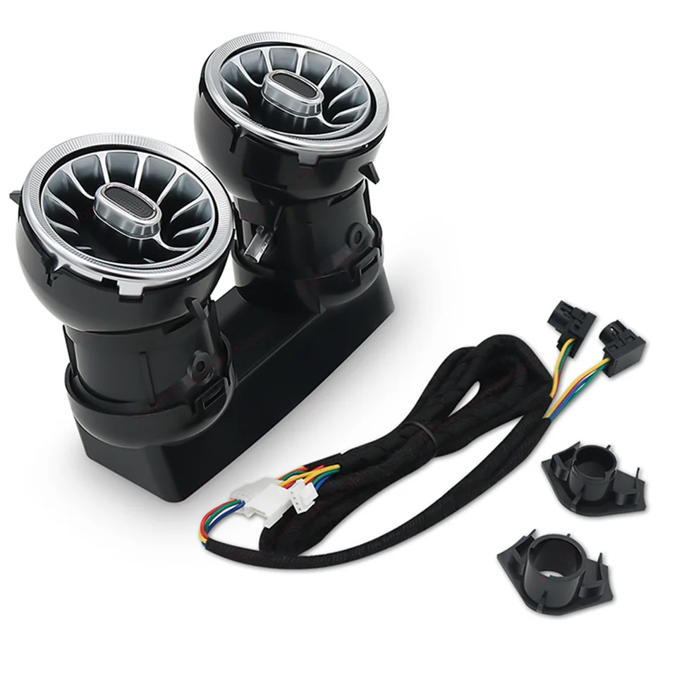 메르세데스 벤츠 W205 W213 X253 W222 W463a C GLC 클래스 차량용 후면 LED 에어벤트 3/64 컬러 터빈 아웃렛 노즐 앰비언트 라이트 썸네일 7