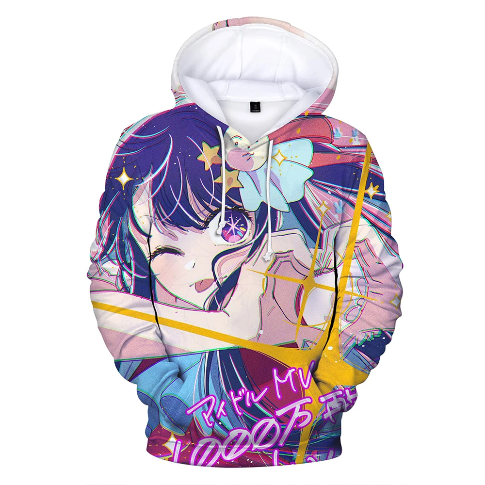 

Anime Manga Hoodies Oshi No Ko 3D Print Fashion Streetwear Men Women Oversized Pullover Hooded Sweatshirt Harajuku Kid Clothing