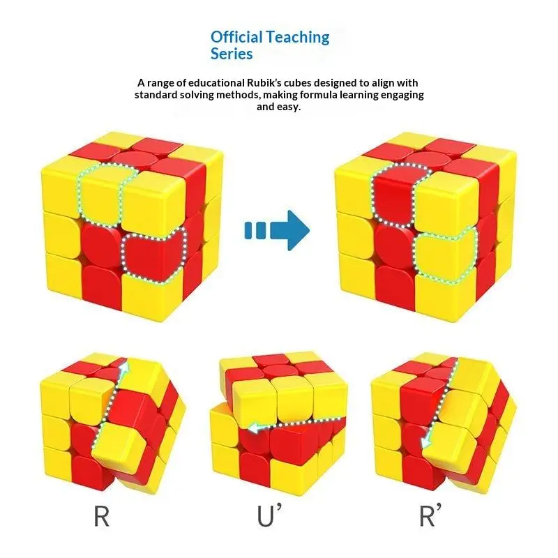 【BS】Kids Non Toxic Speed Cube Smooth Turning Bright For Educational Brain Training Beginner Puzzle Play Magico Toys Gifts