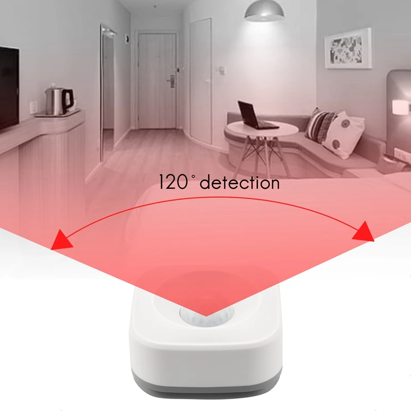 الذكية زيجبي PIR استشعار الحركة ، ودعم تويا الحياة الذكية التطبيق ، IFTTT لأمازون صدى 2Nd زائد ، والعمل مع تويا منصة المحور