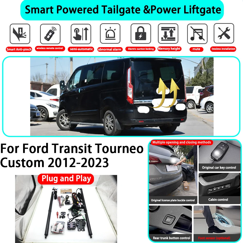 for Ford Transit Tourneo Custom 2012-2023 OEM Smart Automatic Powered Tailgate Electric Power Tailgate Lift Kit Key Close ﻿