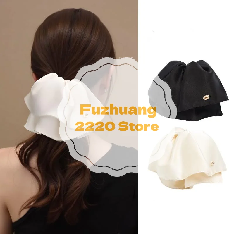 

Bow Hair Claw Clip Solid Color Black White Hair Shark Grab Clip Hair Style Tools Hair Accessories For Women Girl