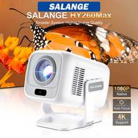 Salange Mini Projector HY260 Max Game Emulator Free Style Home Theater 1080P Video Supported 720P Outdoor Beamer Android 11.0 OS