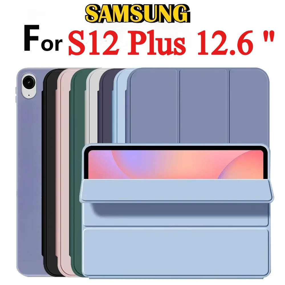 3-Fold Smart Case For Samsung Galaxy Tab S12 Plus 12.6 inch , Tab S12 + 12.6 
