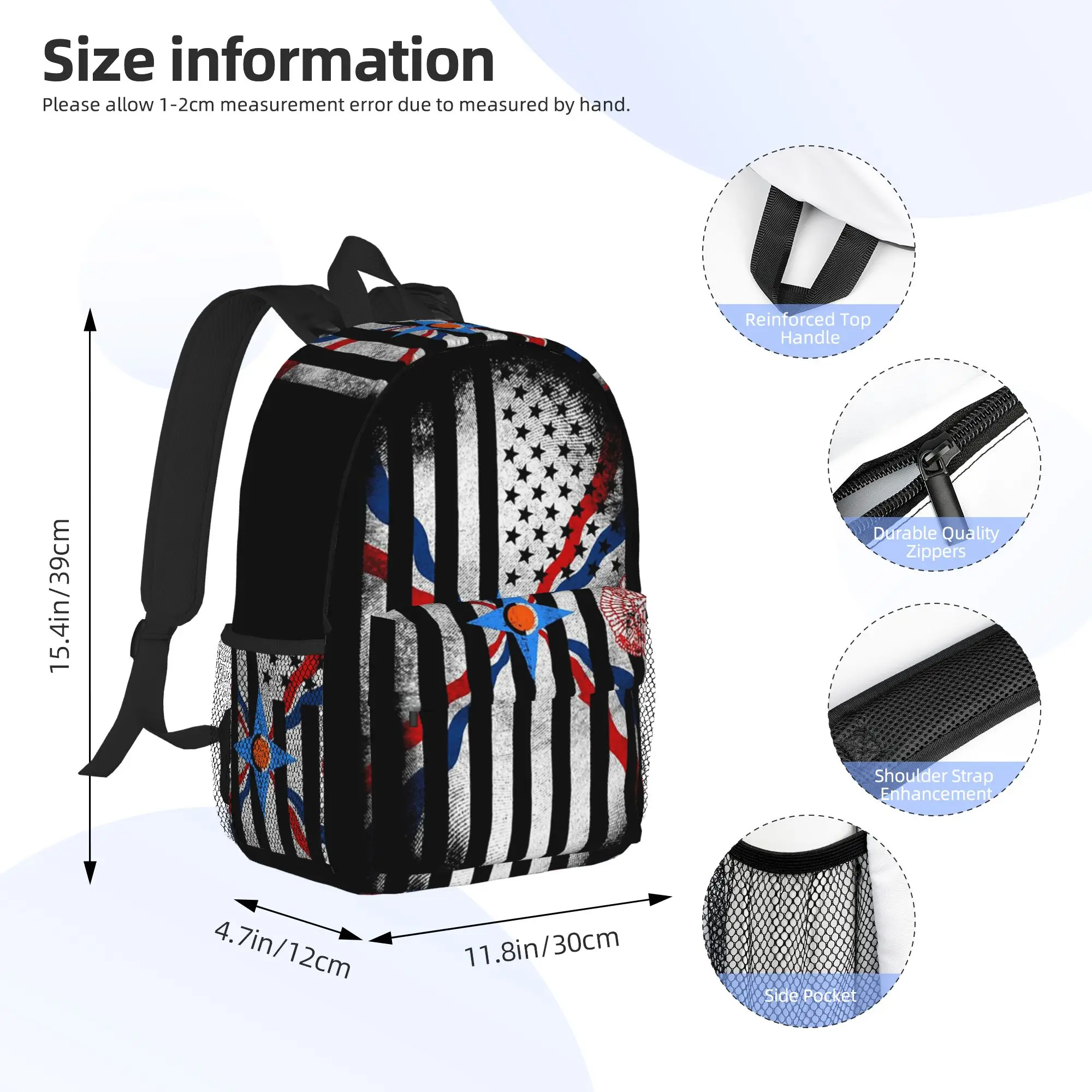 Assyrian Suryoyo Flag Backpack Hot Sale Daypack Large Capacity Boys Girls BookBag Shoulder Bags for Men Women School Bag