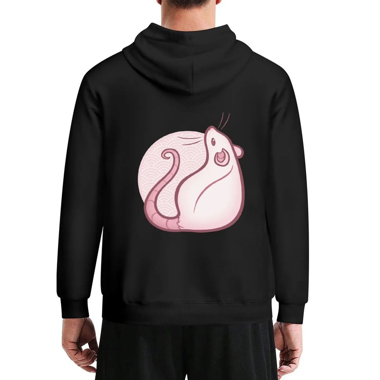 

White Rat Hoodie autumn graphic t shirts men men clothes clothes for men mens hoodies