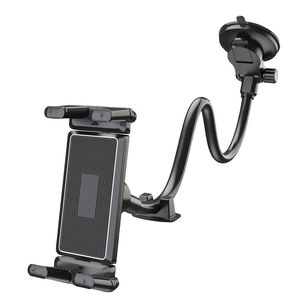 Suction Cup Windshield Car Tablet Mount Long Arm Truck Window Phone Stand Gooseneck Phone Bracket for Truck SUV Vehicle