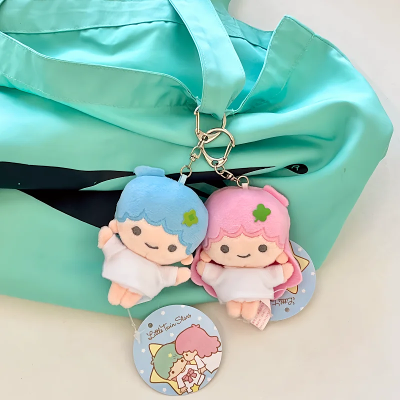 متوفر في المخزون الأصلي التوأم ستار حقيبة اليابانية لطيف أفخم قلادة الطعم القديم لطيف دمية الحلي مفتاح سلسلة الحلي هدية #1