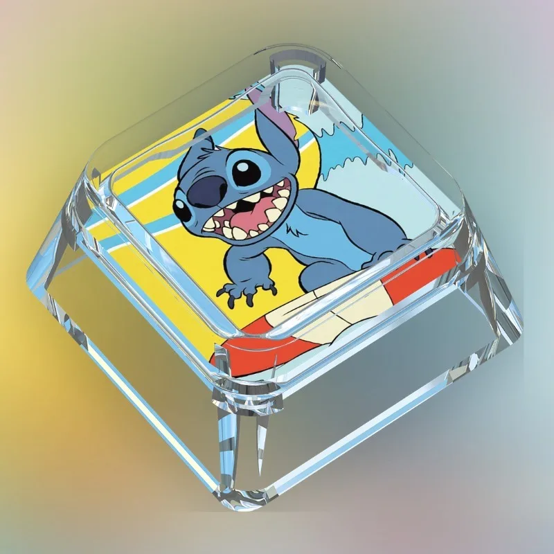 New Anime Cartoon Single Stitch Series Keycap Cartoon Cute Cross Axis Game Mechanical Keyboard Translucent ESC Keycap Toy Gift