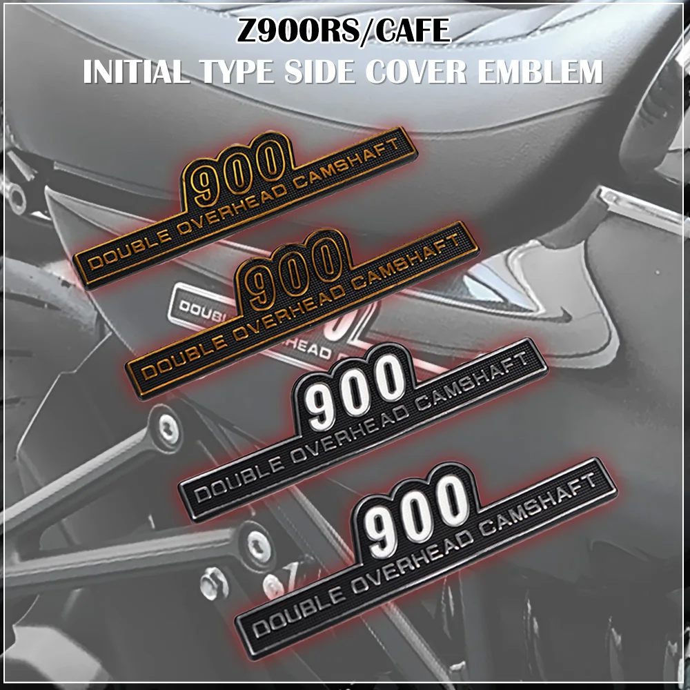 Initial Type 900 Emblem For KAWASAKI Z900RS CAFE Z900 RS 2018-2023 50th Seat Cover Aluminum Stiker Z1/Z2 Type Tank Emblem Z948RS