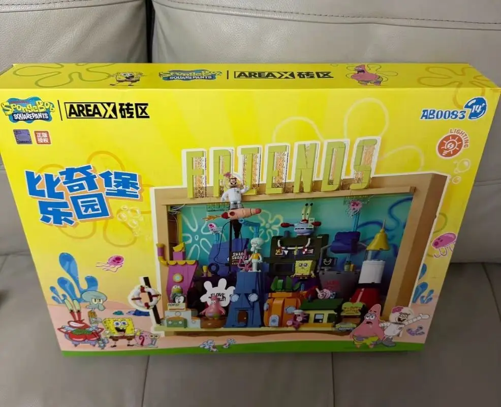 

Губка Боб Квадратные Штаны Area-X Официальные лицензированные 3D строительные блоки Слепая коробка Игрушка Модный подарок для детей Низ бикини на день рождения