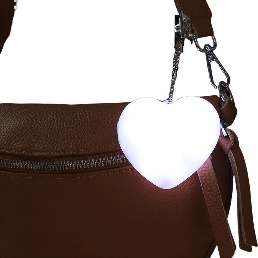 

1/2/3Pcs Heart Shape Purse Light with Automatic Sensor Mini LED Bag Light with Clip Handbag Touch Lamp for Women Girls