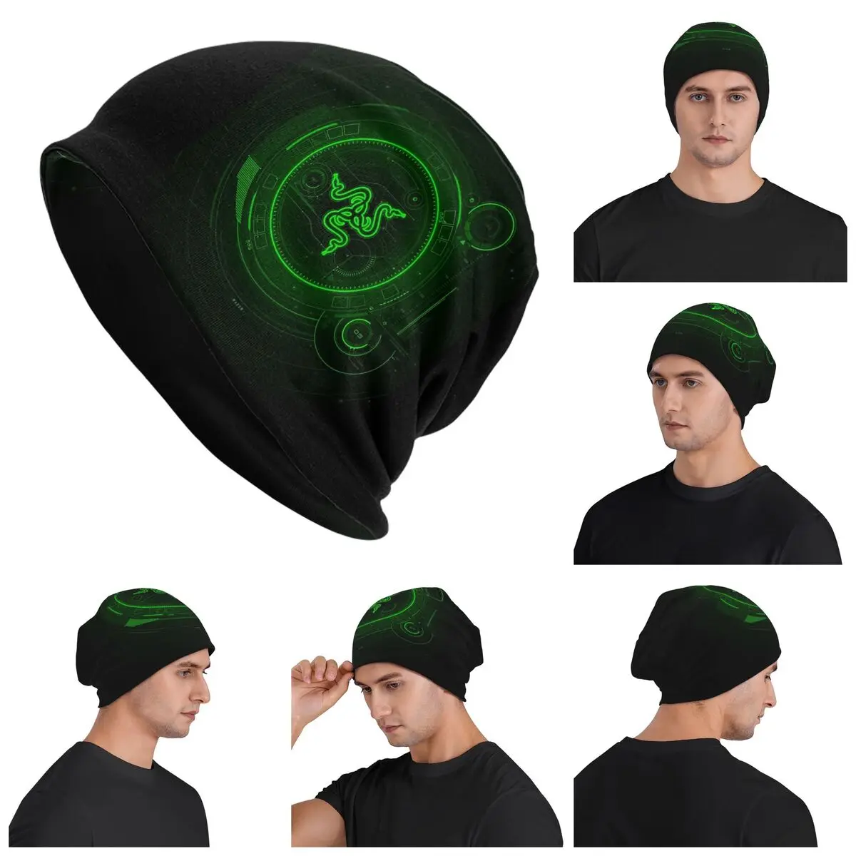 

Razer Coasters, теплая вязаная шапка, модная шапка-капот, осенне-зимние уличные шапки, шапки для мужчин, женщин и взрослых