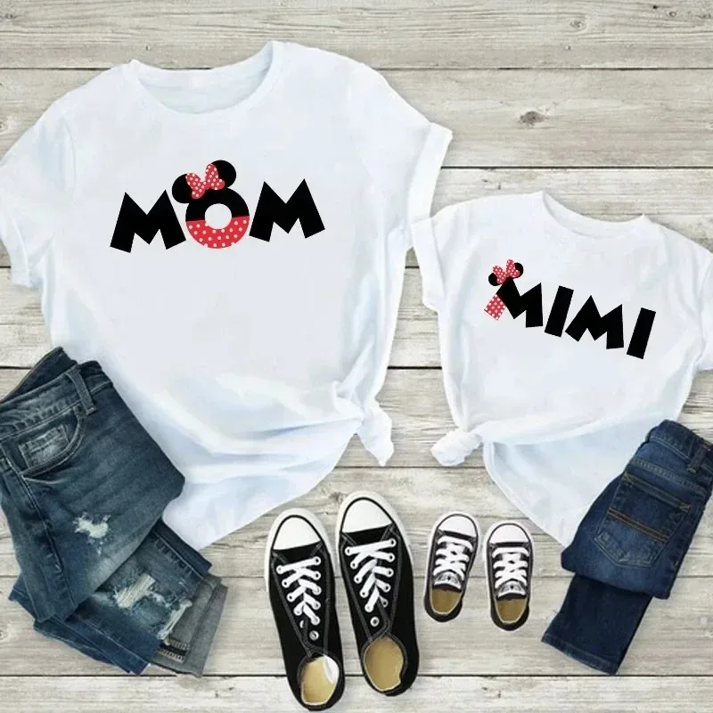 Disney Family vacation T-shirt Mickey Mouse Theme Family Look Tshirt Family Clothing Dad Mom Kids Family Matching Outfits Tees